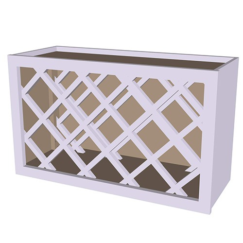 Single Glass Door Wall Corner Stacking Cabinet