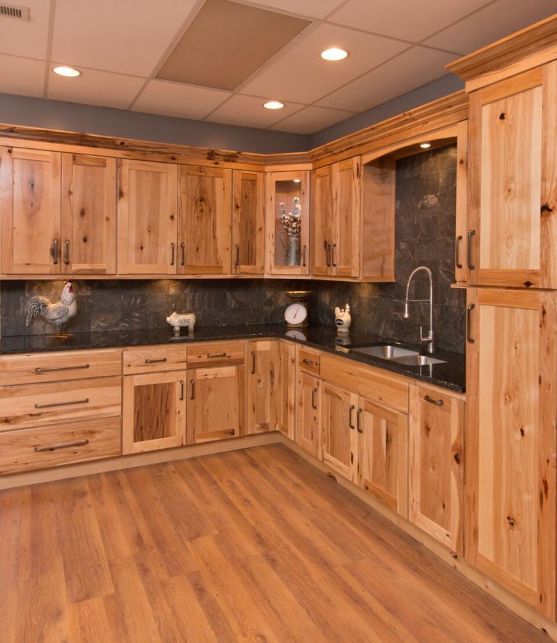 Carolina Hickory Kitchen Cabinets