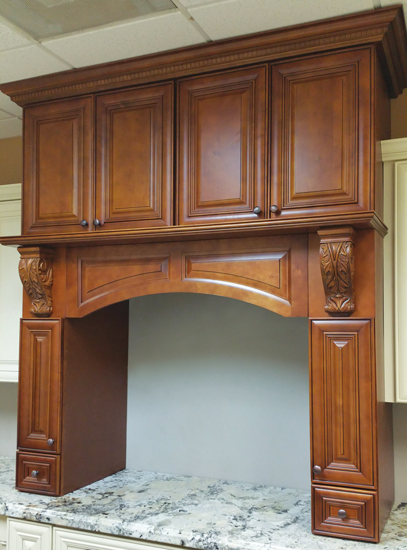 Burnished Brandy Kitchen Cabinets