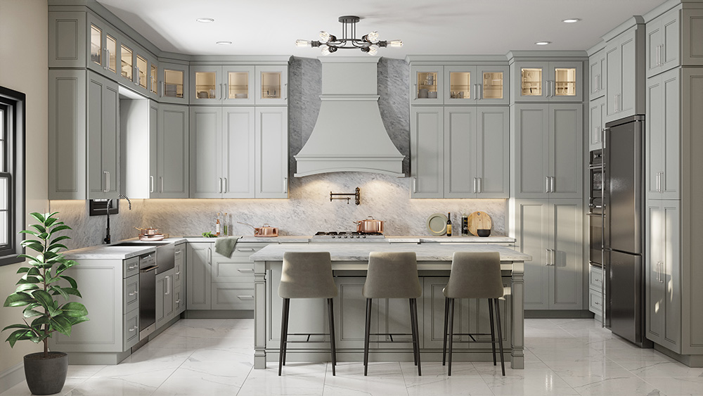 Gainsboro Gray Kitchen Cabinets