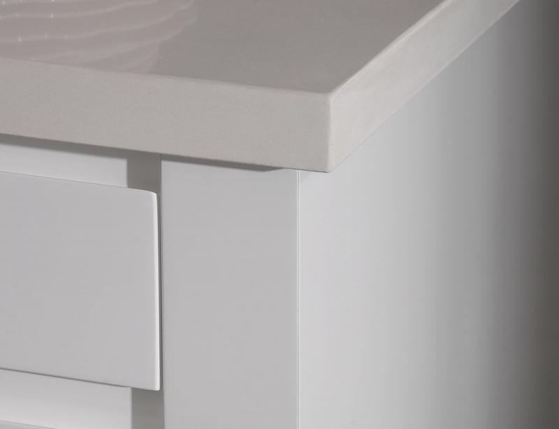 Lacquer White Frameless Kitchen Cabinets