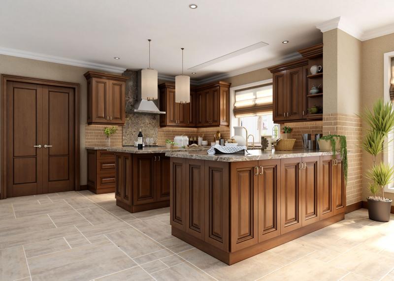 Ambrose Raised Panel Frameless Kitchen Cabinets