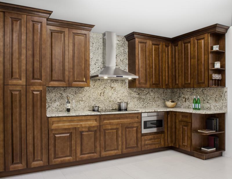 Ambrose Raised Panel Frameless Kitchen Cabinets