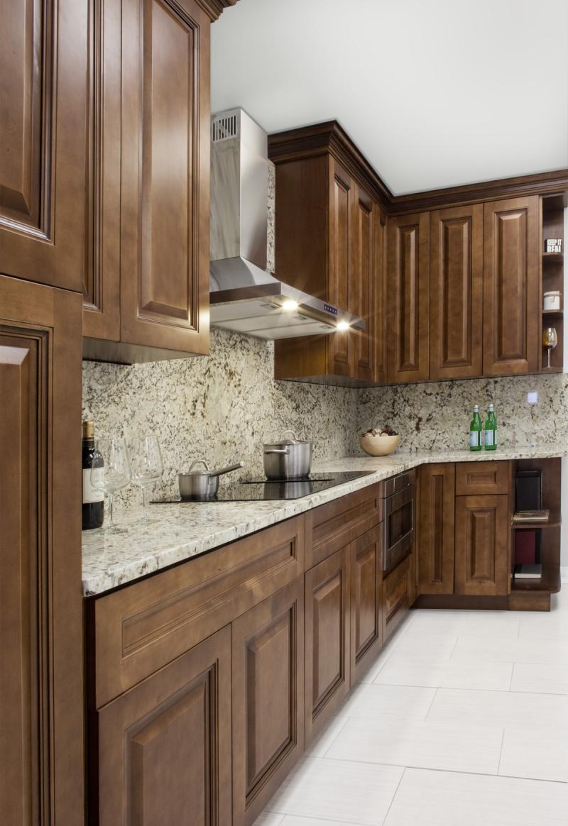 Ambrose Raised Panel Frameless Kitchen Cabinets