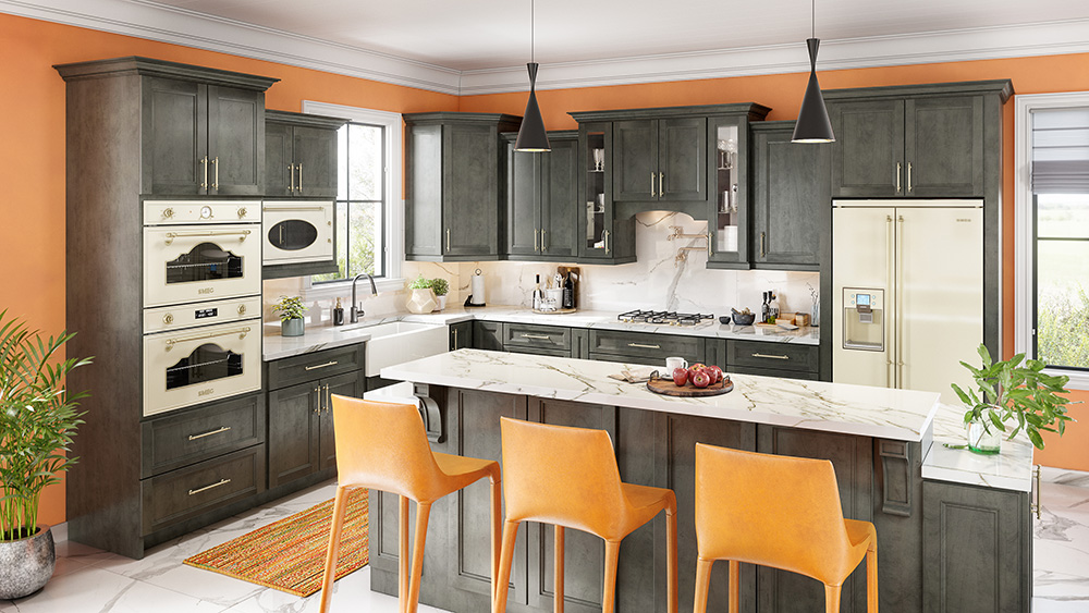 Smokey Grey Kitchen Cabinets