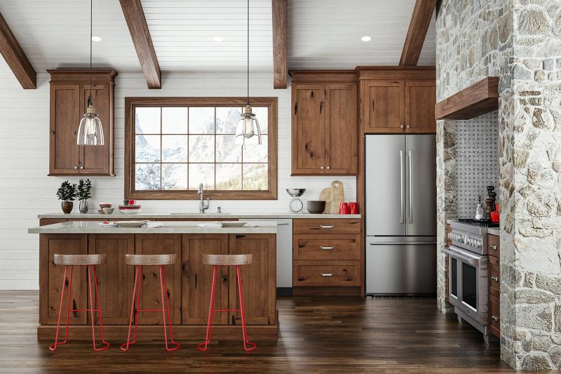 Rustic Shaker Kitchen Cabinets
