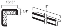 Elegant White Shaker 8'' Outside Corner Molding