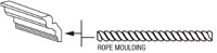 Elegant White Shaker 8' Rope Molding