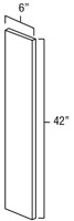 Elegant White Shaker 6" x 42" Wall Filler