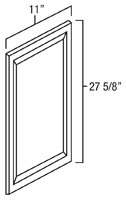 Elegant White Shaker 12" x 30" Decorative Panel