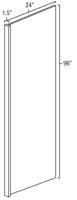 Elegant White Shaker Refrigerator End Panel