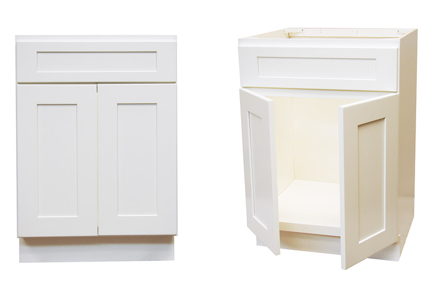 Elegant White Shaker 24" Vanity