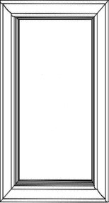 Riviera White Dummy Door 18" X 30"