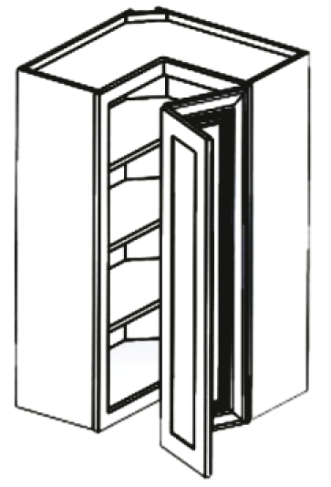 Oxford White Shaker Wall Easy Reach 24" X 30"
