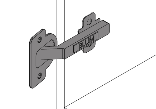 Walnut Frameless Regular Frameless Cabinet Blum Hinge