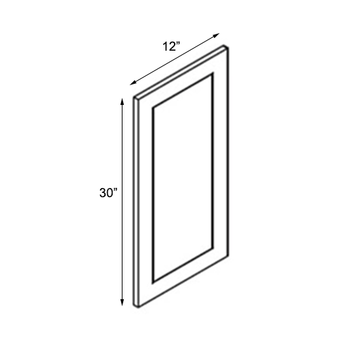 Ambrose Raised Panel Decorative Wall End Panel - 12"W x 30"H