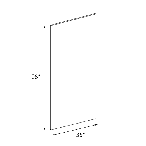 Ambrose Raised Panel Finished Panel - 35"W x 96"H