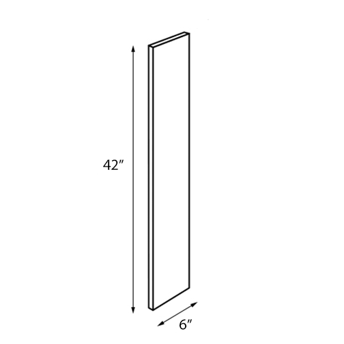 Ambrose Raised Panel Wall Filler - 6"W x 42"H