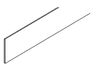 Mahogany Glazed Toe Kick 4 1/2" X 1/4" X 96"