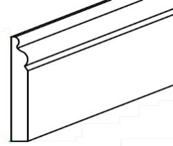 West Highland Base Board 4 1/2" X 3/4" X 96"