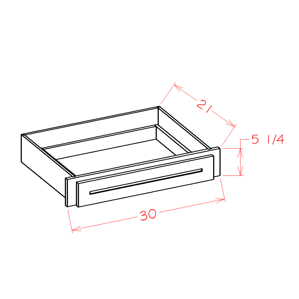 Artisan Shaker Desk Knee Drawer 30" Long