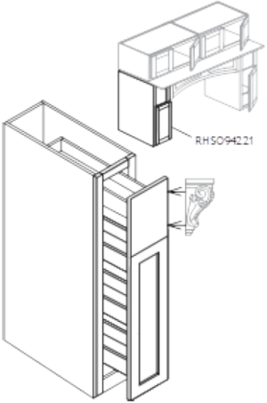 Hearth Hood Pier 09"X42"X21"