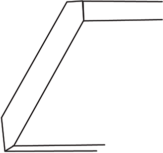 Rustic Shaker Shaker Crown Moulding 3"H x 96" L
