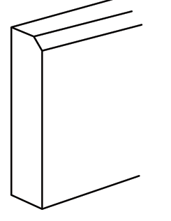 Rustic Shaker Shaker Furniture Base Moulding 4.5"H x 96" L