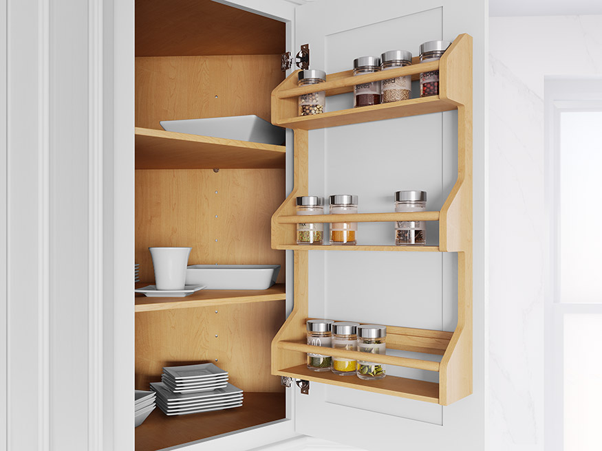 Spice Rack Door Attachment for 21"W Cabinet