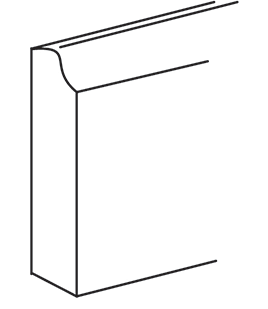 Devon Slab Traditional Furniture Base Moulding 4.5"H x 96" L