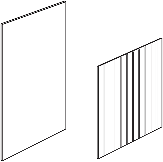 Gladwyne Raised Beadboard Panel 1/4" x 48" x 96"