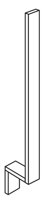 Gladwyne Raised Vanity Base Filler 3"W x 34 1/2"H