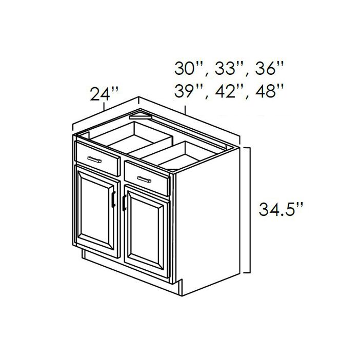 Elegant White Shaker 30" Base Cabinet
