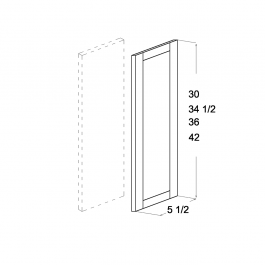 Natural Shaker 5 1/2 X 41 Filler Overlay - *fillers Must Be Purchased Separately.