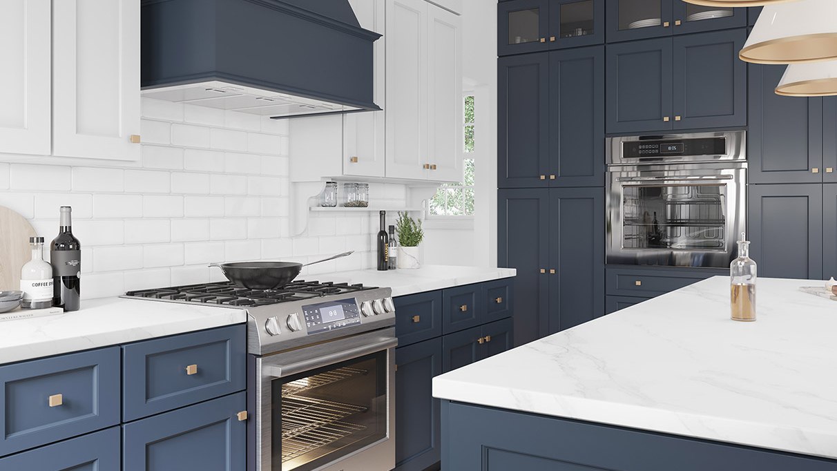 Florence Midnight Blue Kitchen Cabinets