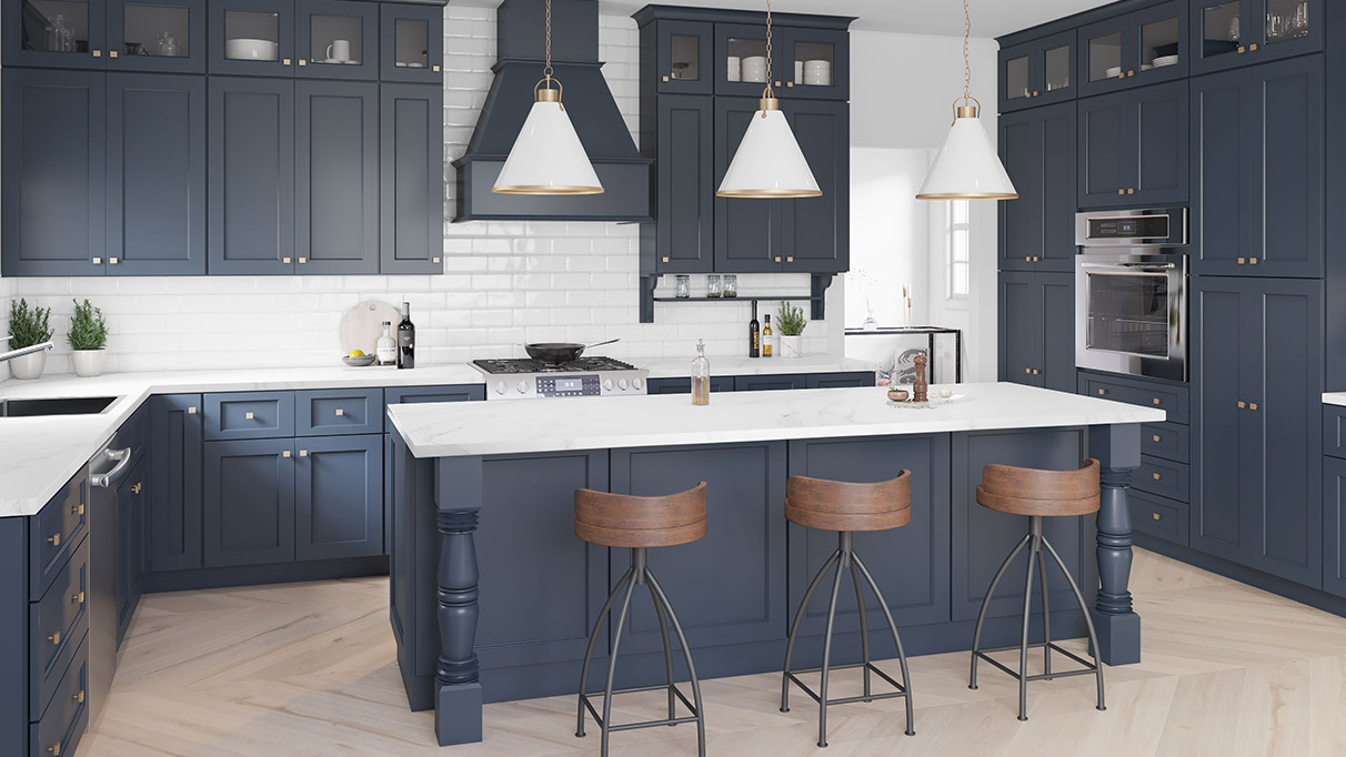 Florence Midnight Blue Kitchen Cabinets