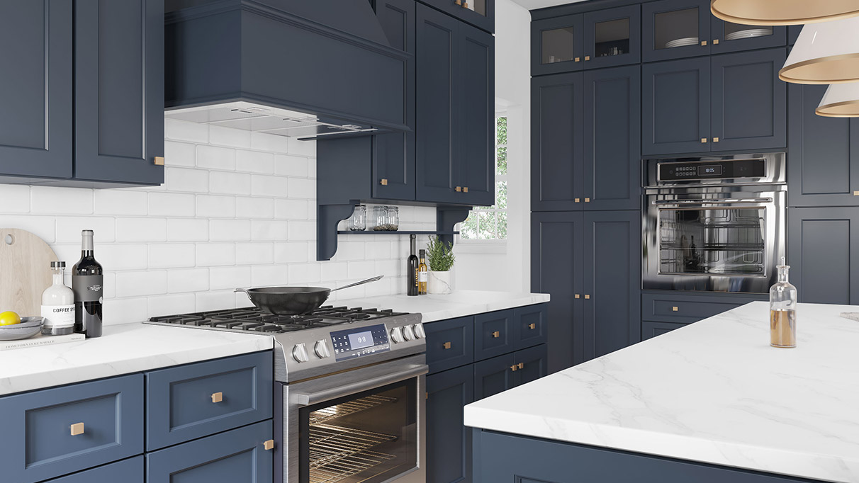 Florence Midnight Blue Kitchen Cabinets