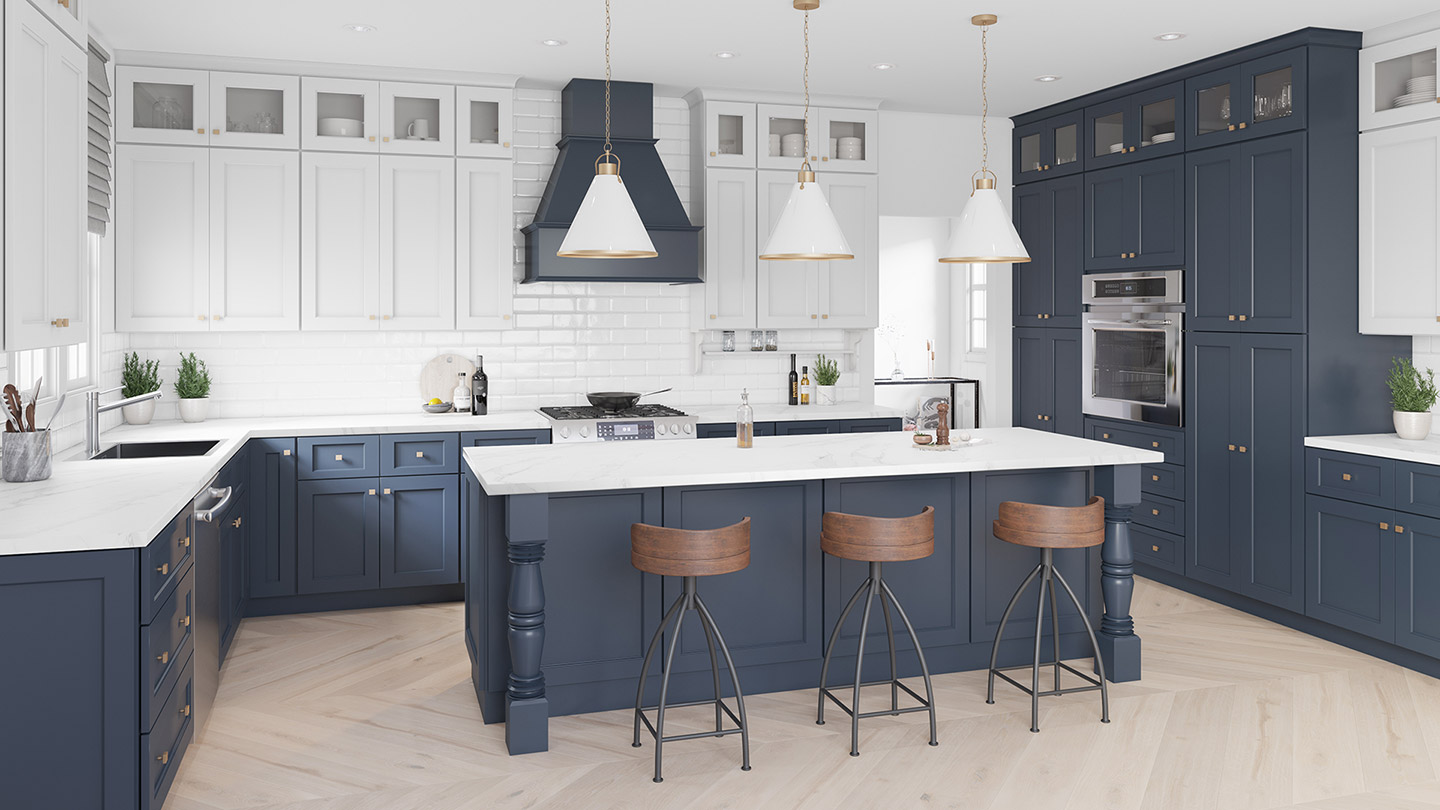 Florence Midnight Blue Kitchen Cabinets