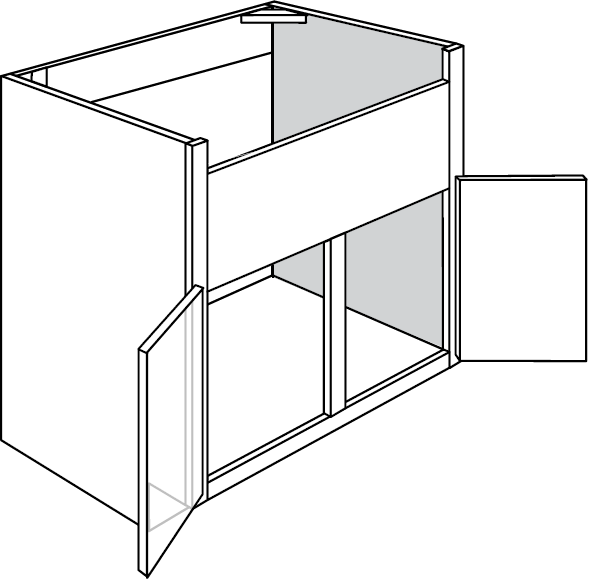 Truffle Shaker 36" Farm Sink Base