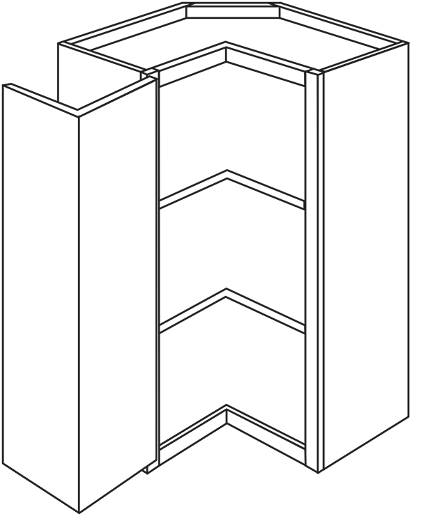 Truffle Shaker 24" x 30" Square Corner Wall