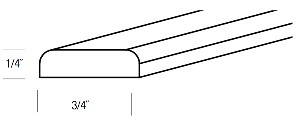 Truffle Slab 96" Batten Moulding