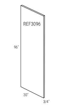Truffle Slab 30" x 96" x 3/4" Refrigerator Panel