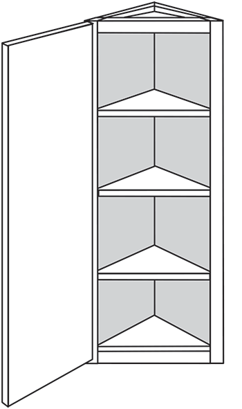 Truffle Slab 42" Angle Wall