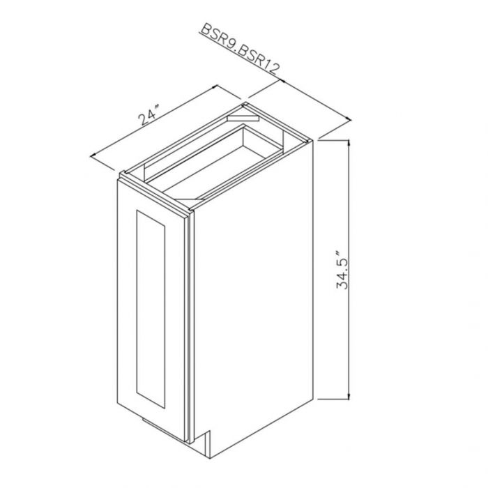 Onyx Black Shaker 9" Base Spice Rack