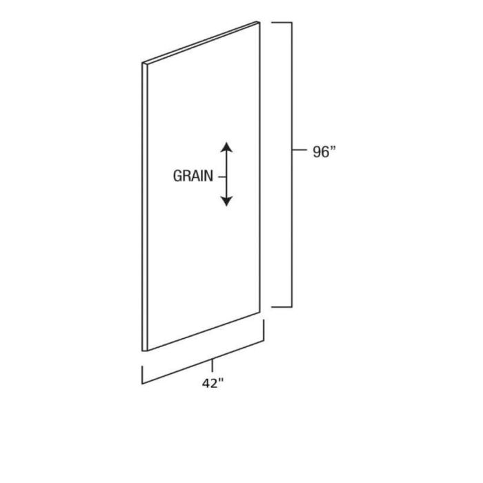 Sage Green 42" x 96" Plywood Edge Banded Panel