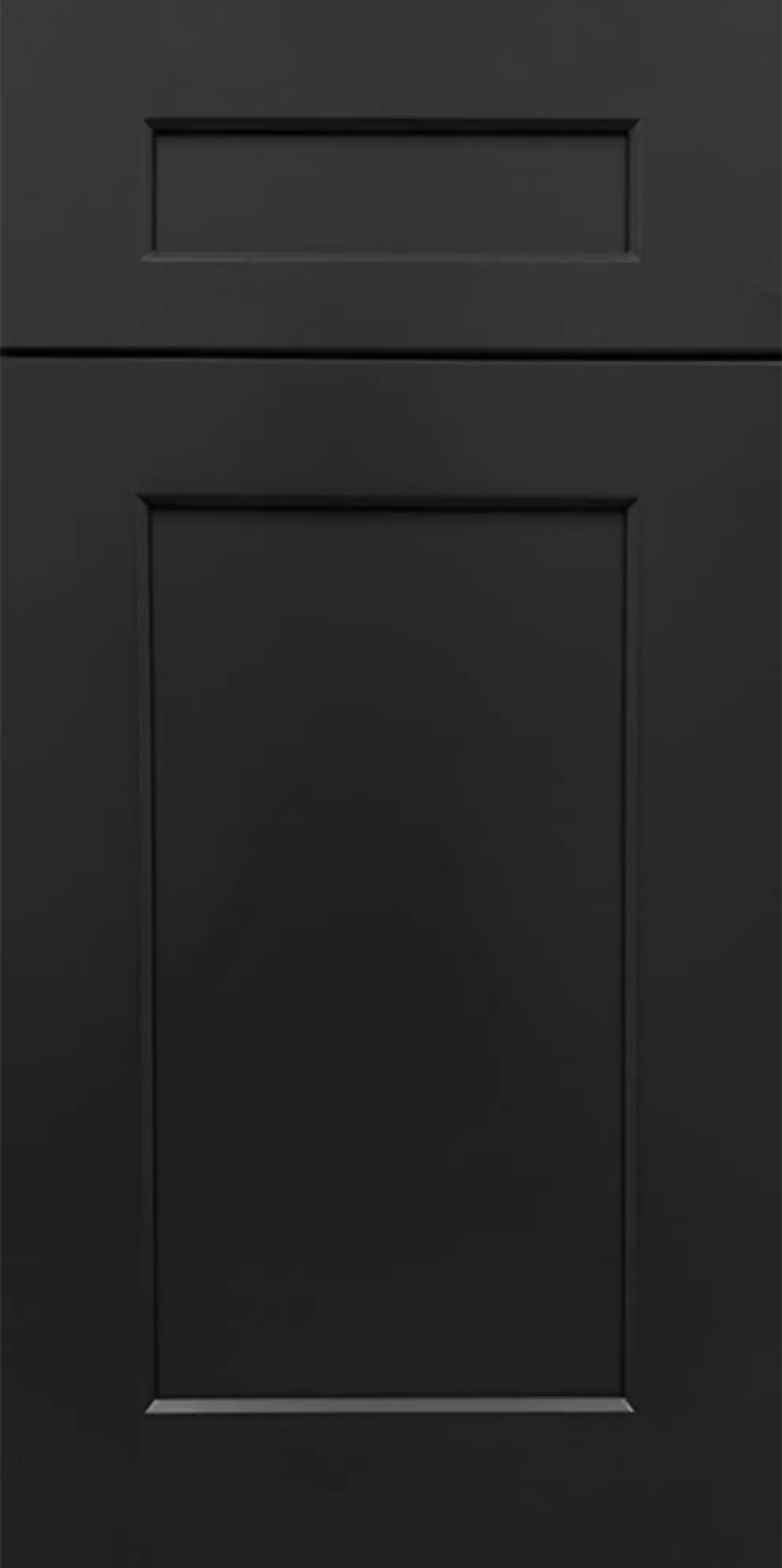 Black Shaker Base Cabinet with Single Trashcan Pullout - 15"W x 34-1/2"H x 24"D