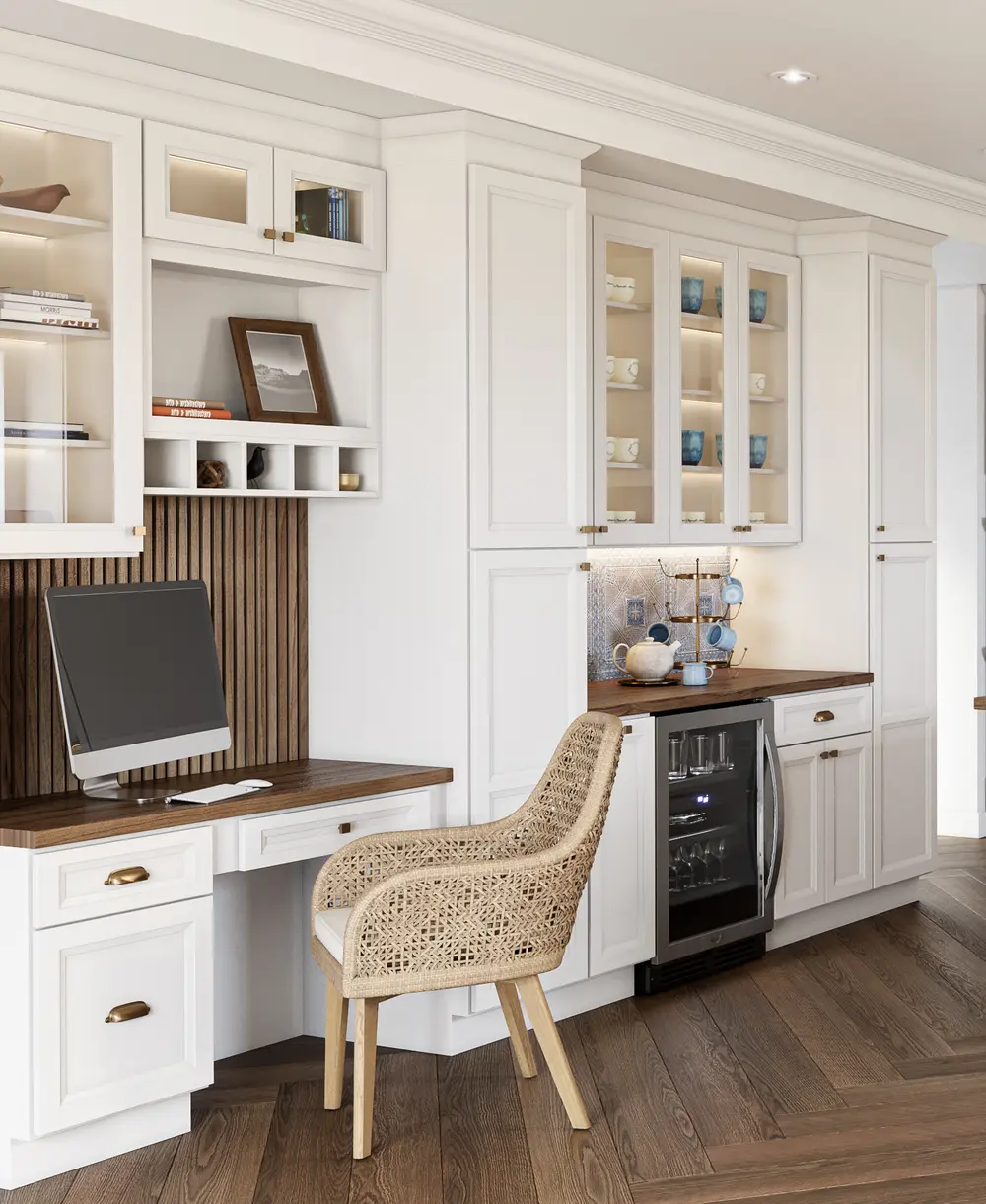 white kitchen cabinets