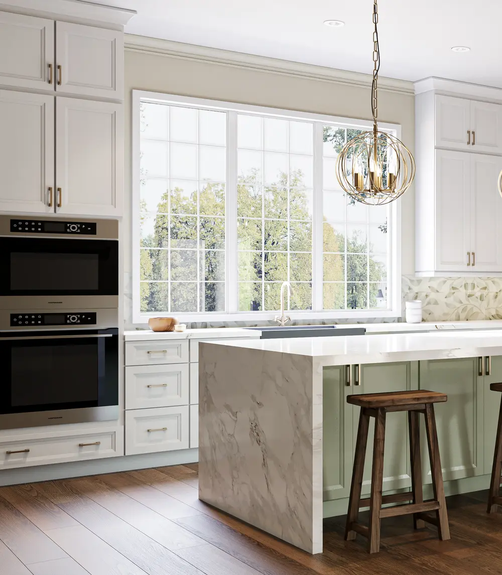 white kitchen cabinets