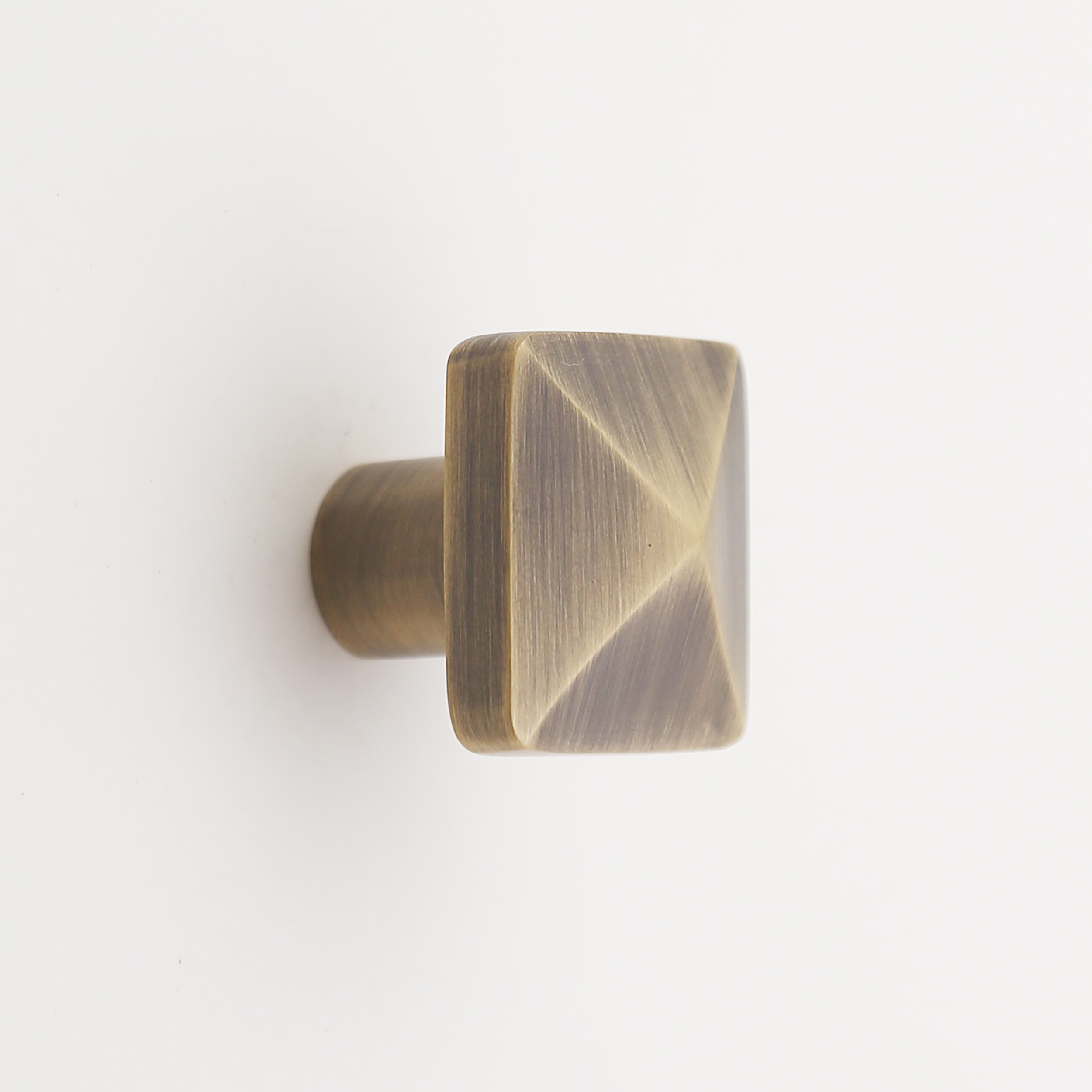 Heritage Pyramid  Solid Brass Cabinet Knob