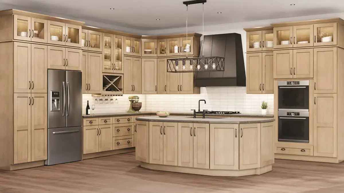 natural shaker cabinets